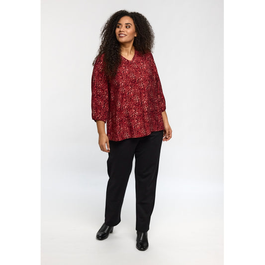 Studio SEmmy Blouse Blouse Black/red animal print