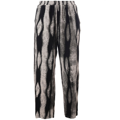 Studio SAlbine staight leg trousers Trousers Black/Grey Melange print