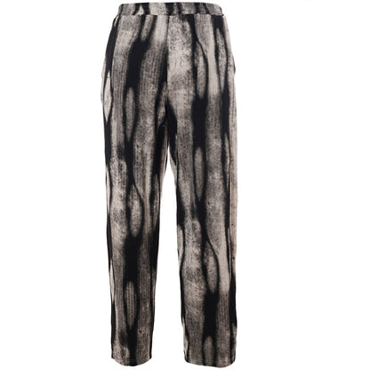 Studio SAlbine staight leg trousers Trousers Black/Grey Melange print