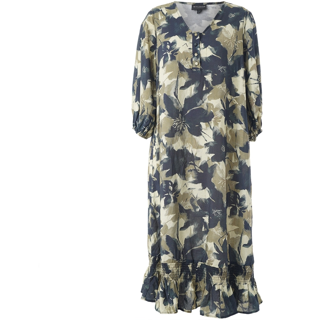 Studio SAnita Dress Dress Green black flowers