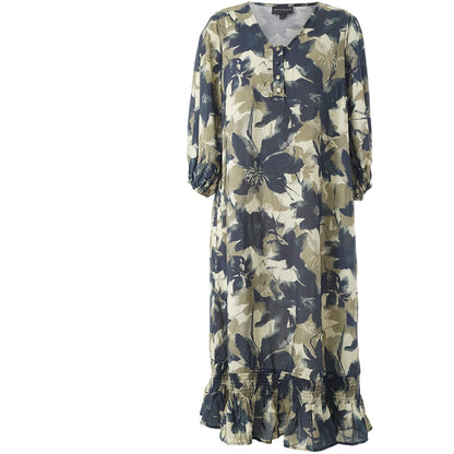 Studio SAnita Dress Dress Green black flowers