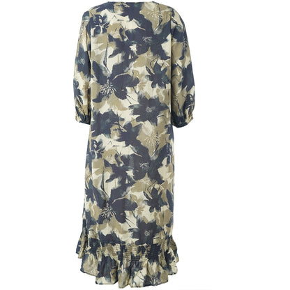 Studio SAnita Dress Dress Green black flowers