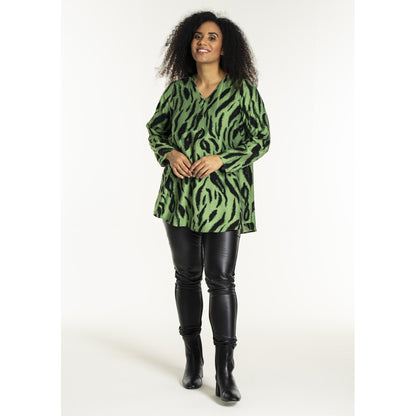 Studio SBerit Blouse Blouse Black green clouds