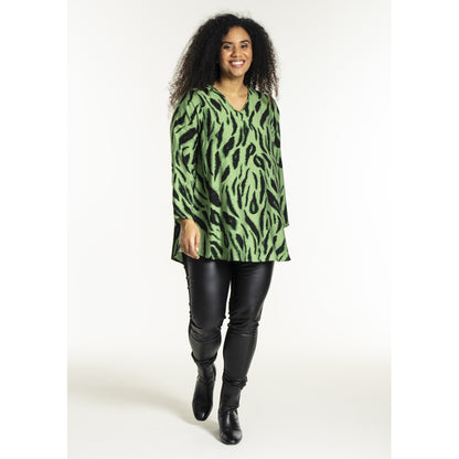 Studio SBerit Blouse Blouse Black green clouds