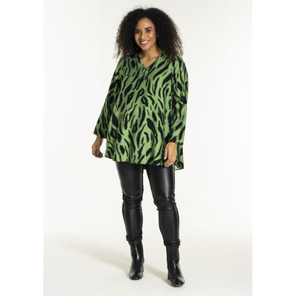 Studio SBerit Blouse Blouse Black green clouds