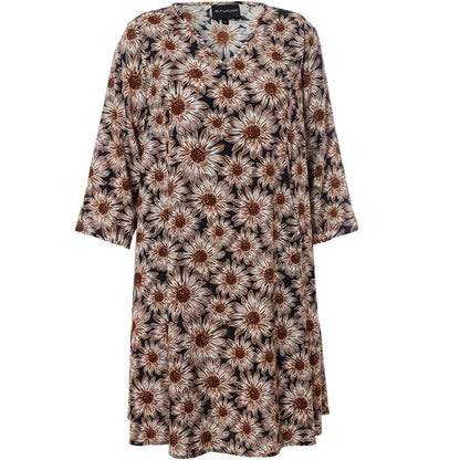 Studio SBirgitte Dress Dress Black with brown large flowers