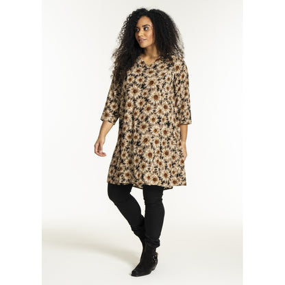 Studio SBirgitte Dress Dress Black with brown large flowers