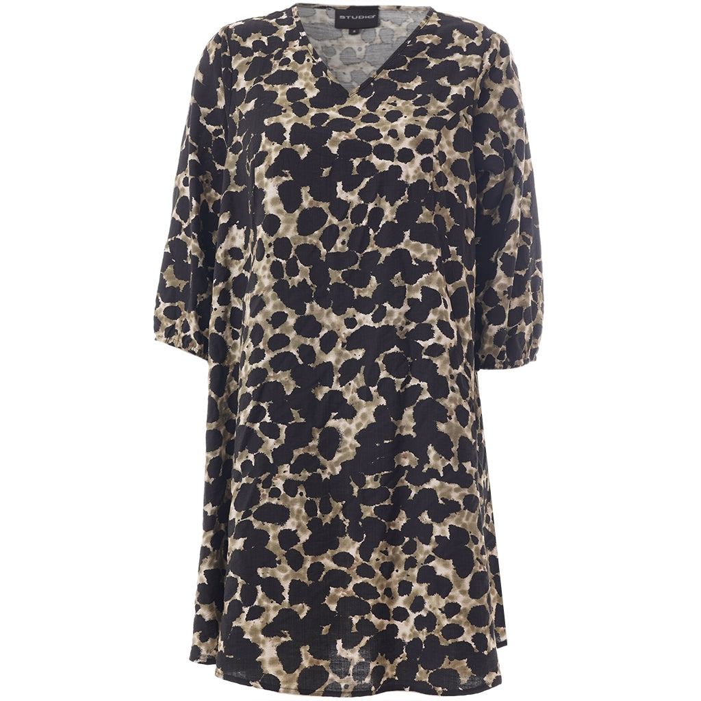 Studio SBirgitte Dress Dress Black with green clouds