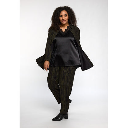 Studio SBitta Shirt Shirt Black with green stripes