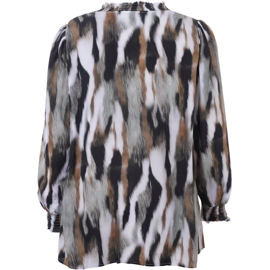 Studio SBonni Shirt Shirt Black with grey/sand skies