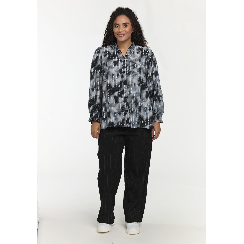 Studio SBonni Shirt Shirt Black grey batik