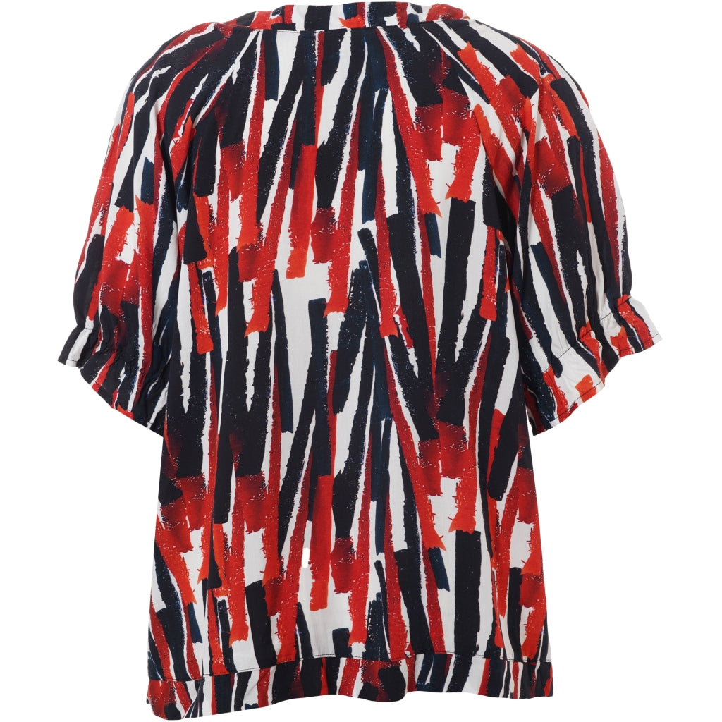 Studio SDasie Blouse Blouse White with red stripes