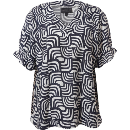 Studio SDasie Blouse Blouse Navy/Off-White