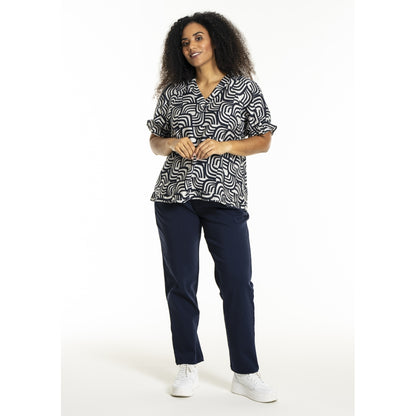Studio SDasie Blouse Blouse Navy/Off-White