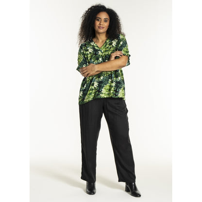 Studio SDasie Blouse Blouse Green flower mix