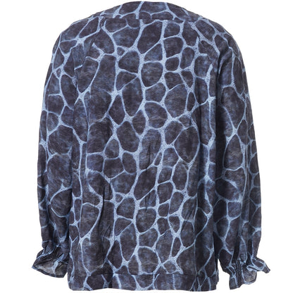 Studio SDasie Blouse with long sleeve Blouse Blue giraf