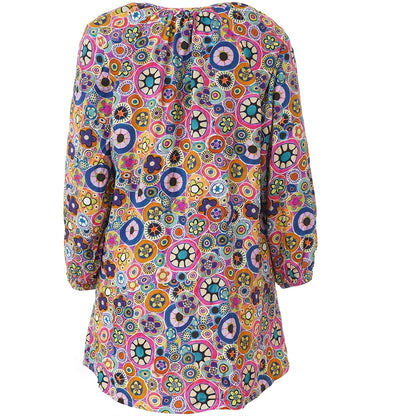 Studio SDorine Tunic with long sleeve Tunic Circle multicolor print