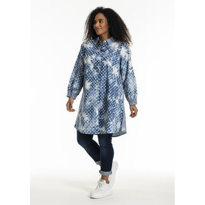 Studio SEmilie Shirt Shirt Denim dot with stripe details