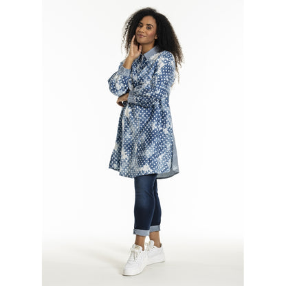 Studio SEmilie Shirt Shirt Denim dot with stripe details