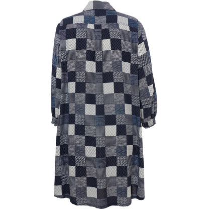 Studio SEmilie Shirt Shirt Navy-white checks with print