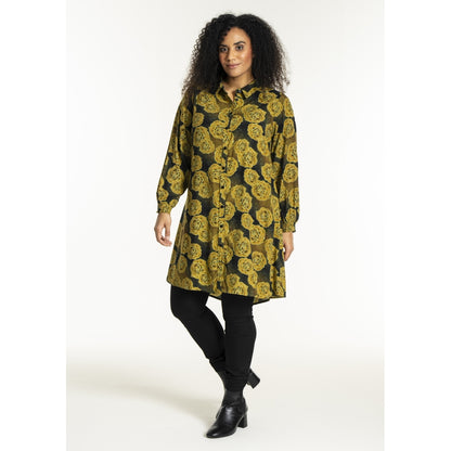 Studio SEmilie Shirt Shirt Green and curry roses