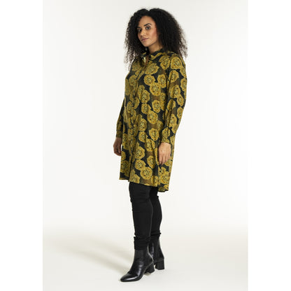 Studio SEmilie Shirt Shirt Green and curry roses