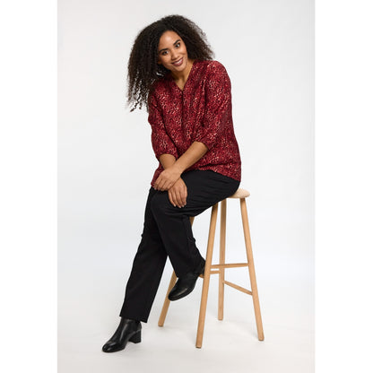 Studio SEmmy Blouse Blouse Black/red animal print