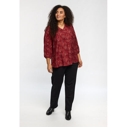 Studio SEmmy Blouse Blouse Black/red animal print