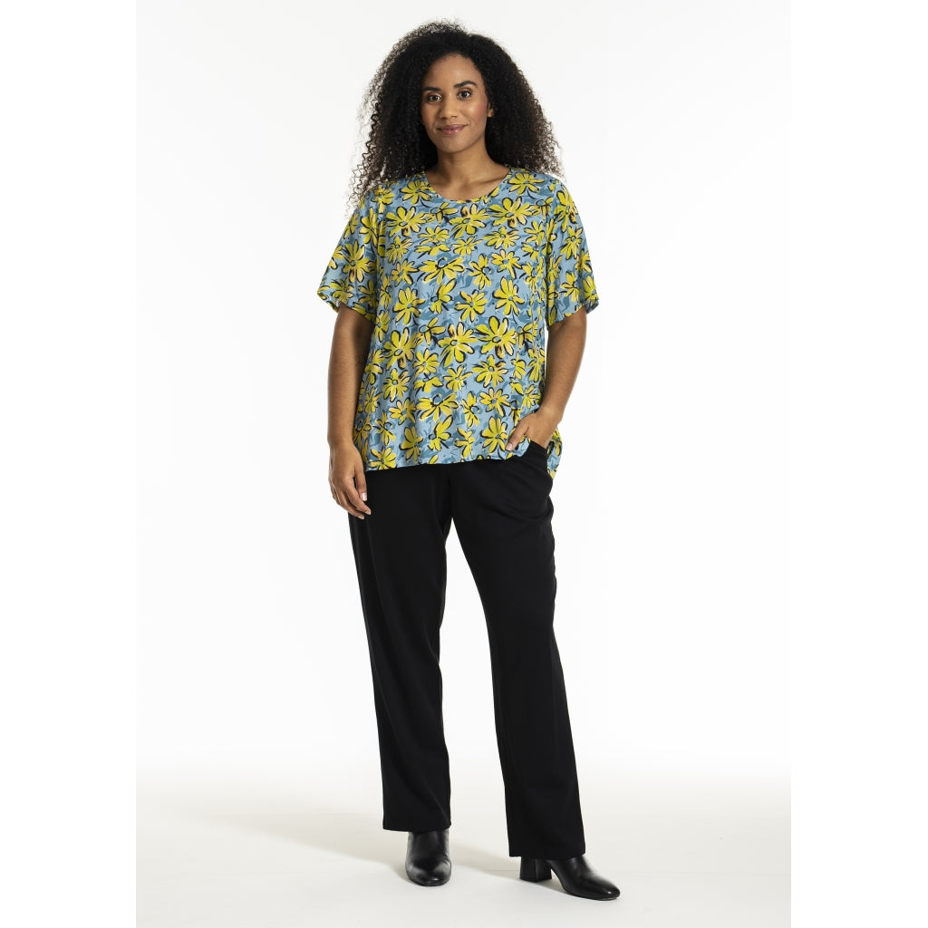 Studio SEsther Blouse Blouse Blue yellow green flowers