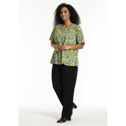 Studio SEsther Blouse Blouse Blue yellow green flowers
