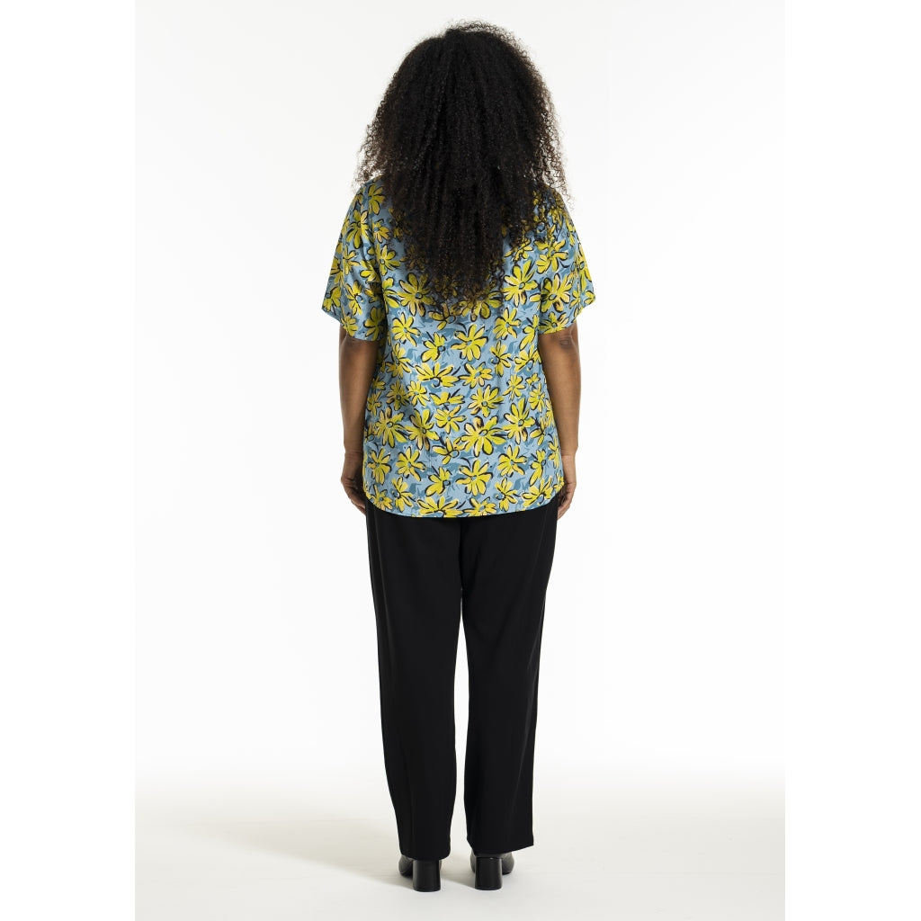 Studio SEsther Blouse Blouse Blue yellow green flowers