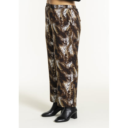 Studio SFria loose trousers Trousers Brown Leoprint