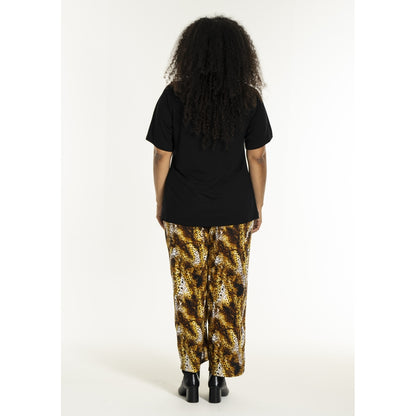 Studio SFria loose trousers Trousers Yellow leopart