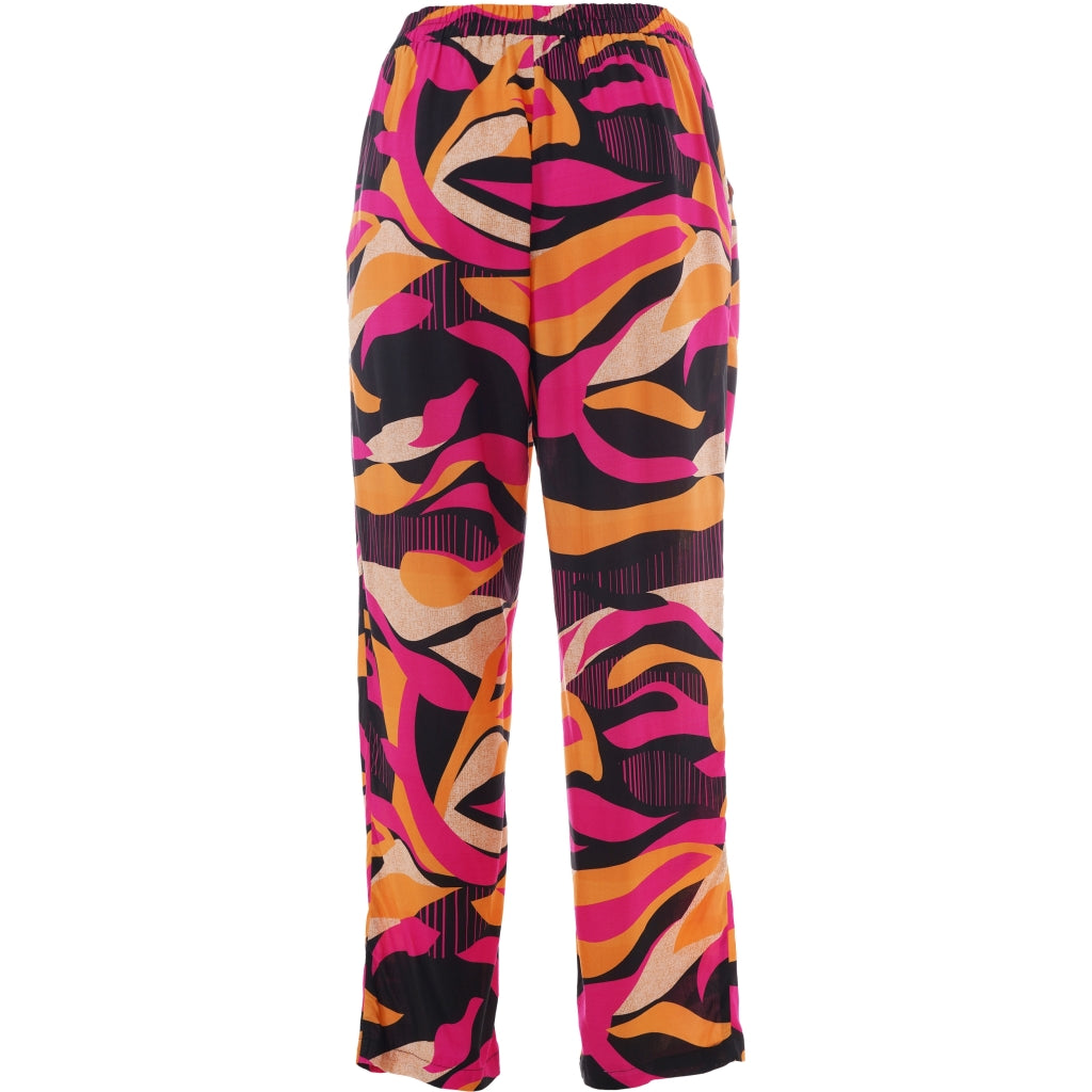 Studio SGry Trousers Trousers Black pink and orange stripes