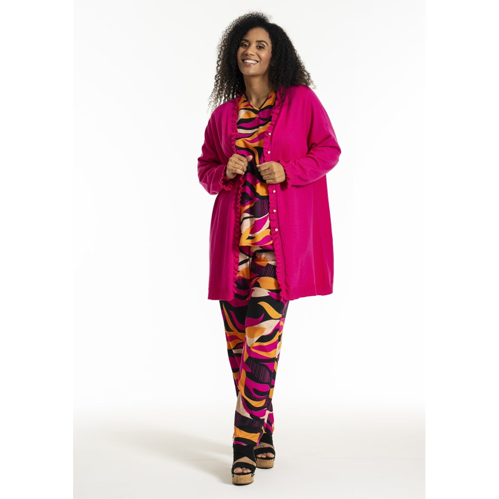 Studio SGry Trousers Trousers Black pink and orange stripes