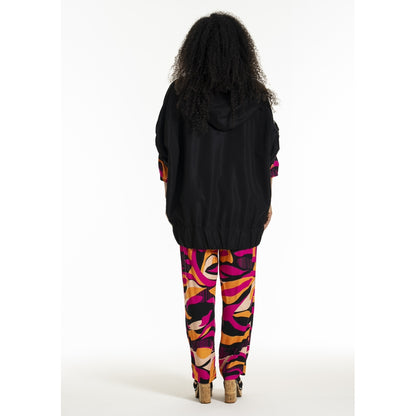 Studio SGry Trousers Trousers Black pink and orange stripes