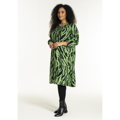 Studio SGunnel Dress Dress Black green clouds