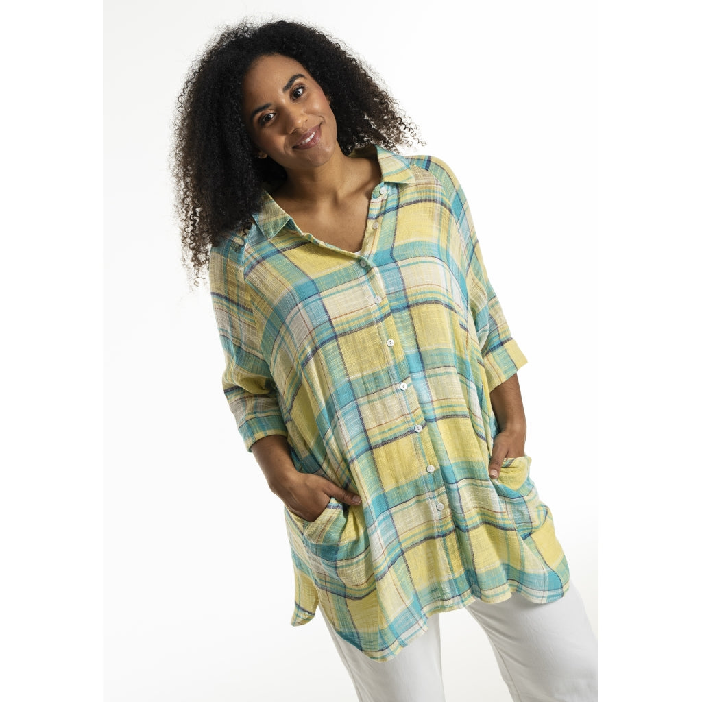 Studio SGyda Shirt Shirt Blue yellow check