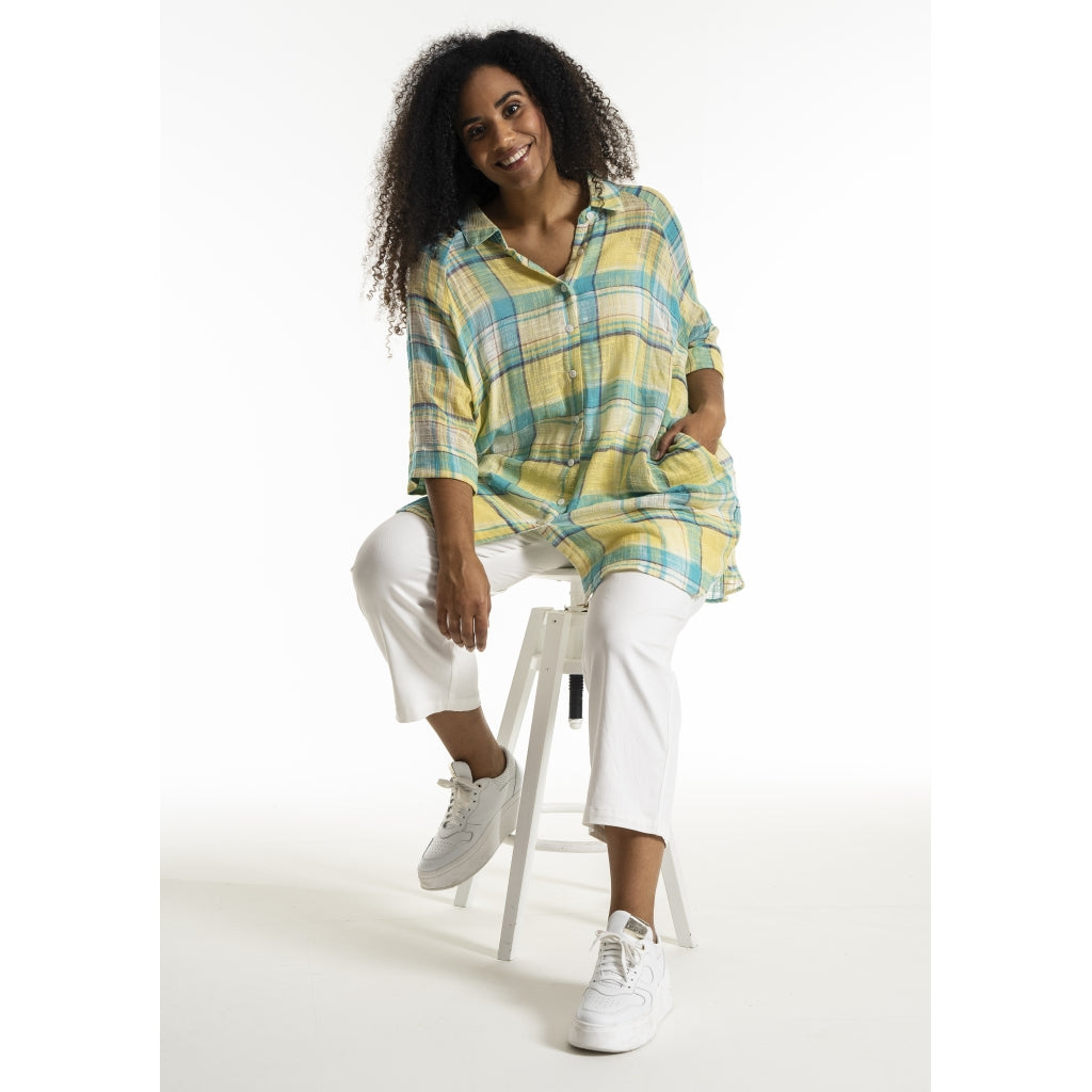 Studio SGyda Shirt Shirt Blue yellow check