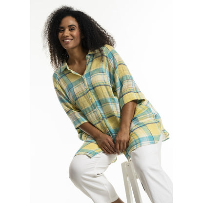 Studio SGyda Shirt Shirt Blue yellow check
