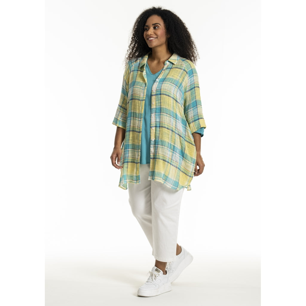 Studio SGyda Shirt Shirt Blue yellow check