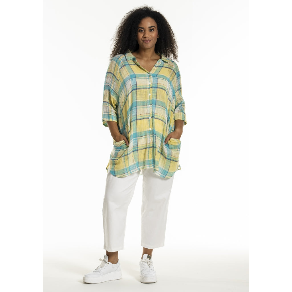 Studio SGyda Shirt Shirt Blue yellow check