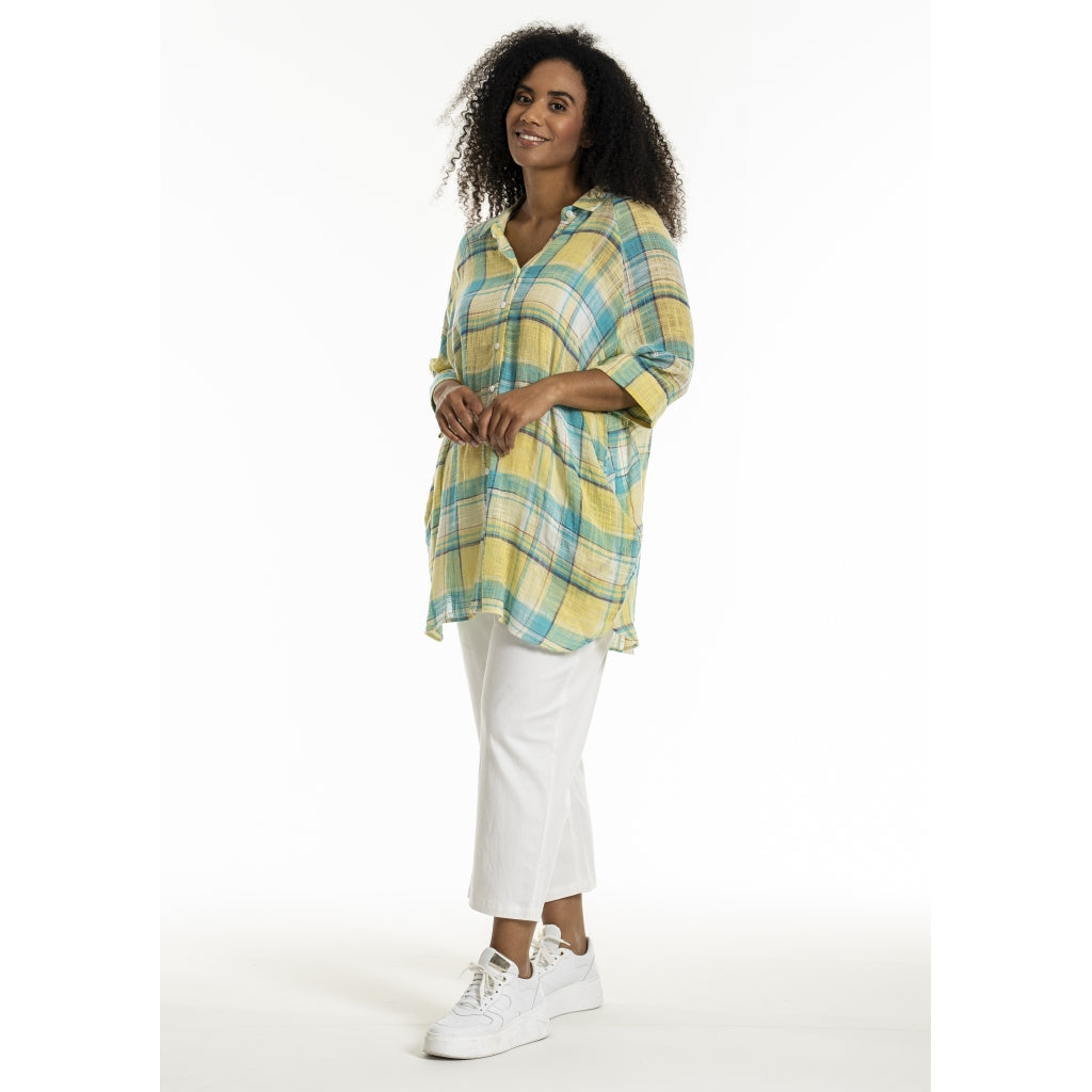 Studio SGyda Shirt Shirt Blue yellow check