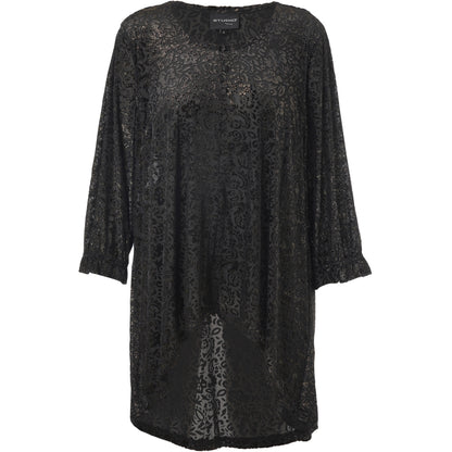 Studio SHarriet Tunic Tunic Black with gold flock