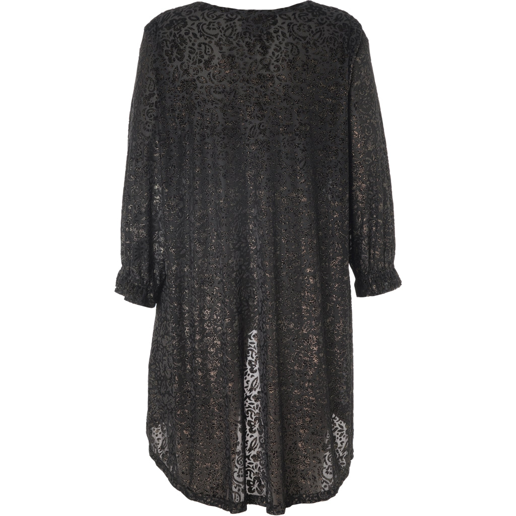 Studio SHarriet Tunic Tunic Black with gold flock