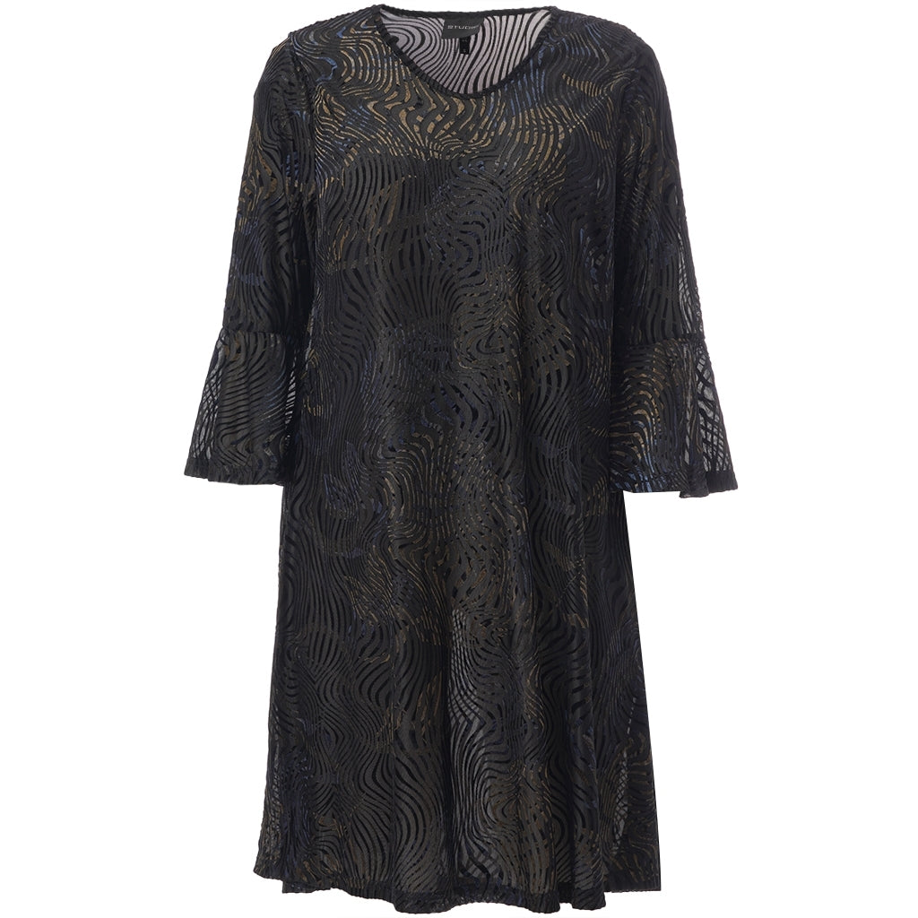 Studio SHelda Dress Dress Navy/gold flock
