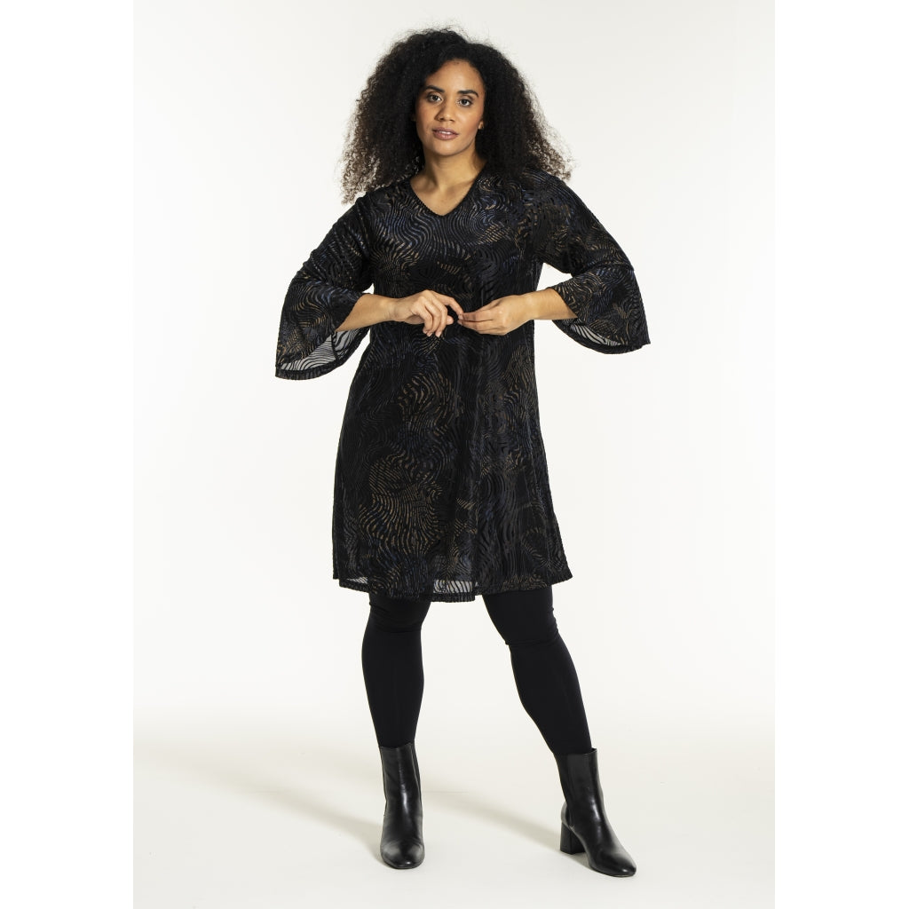 Studio SHelda Dress Dress Navy/gold flock