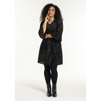 Studio SHelda Dress Dress Navy/gold flock