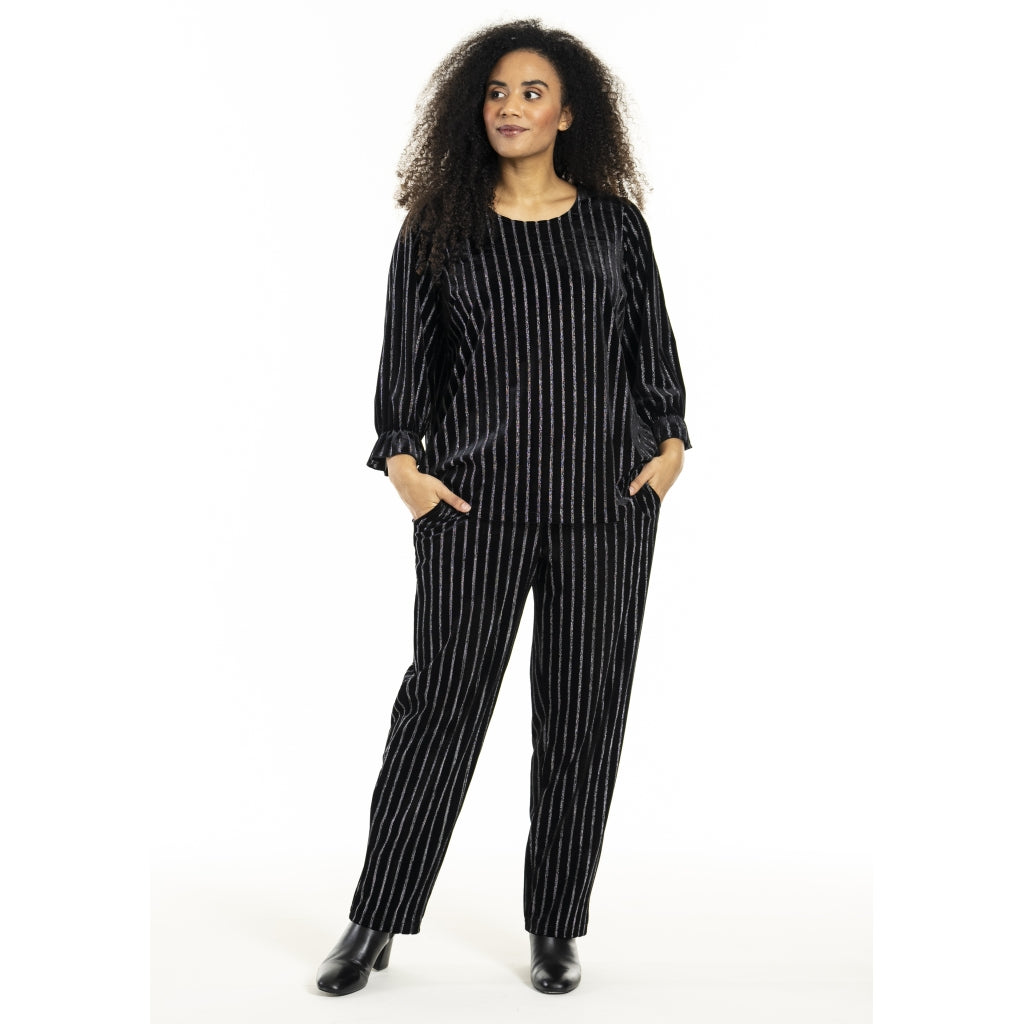 Studio SHerla Trousers Trousers black with Silver