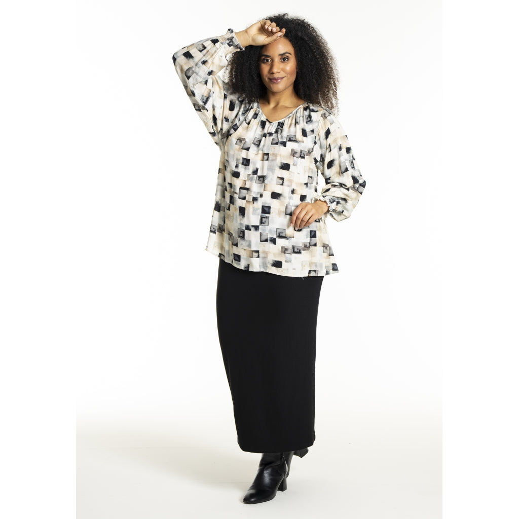 Studio SIngred Blouse Blouse Sand melange mix boxes